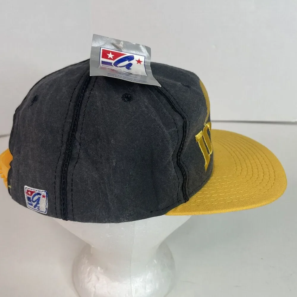 New Vintage Iowa Hawkeyes Snapback Hat, The Game, Black/yellow, Logo, NWT 1992 - Picture 4 of 10